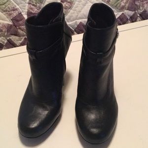 Nine West. Black booties. Barely worn.